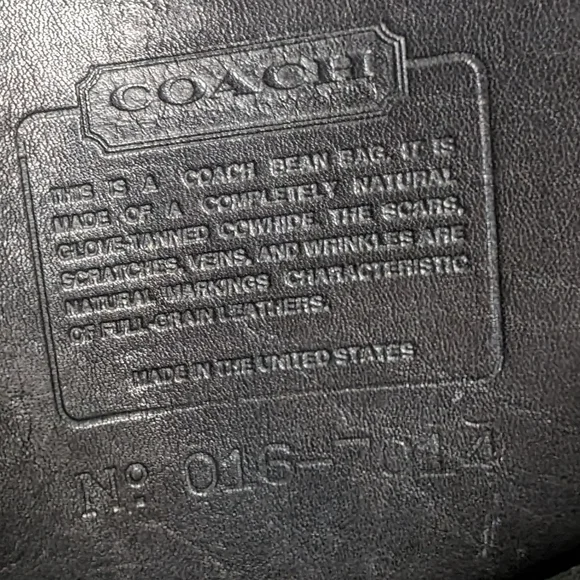 VTG Coach Station Bag Black Leather Crossbody Purse - Picture 11 of 14